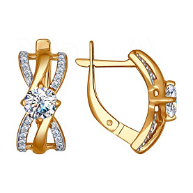 Серьги SOKOLOV - Серебро 925, Фианит (арт. 93020760)