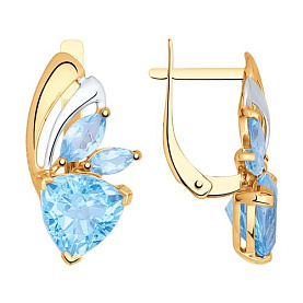 Серьги SOKOLOV - Золото 375, Топаз (арт. 37724768)