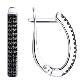 Серьги SOKOLOV - Серебро 925, Фианит (арт. 94024811)