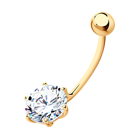 Пирсинг SOKOLOV - Серебро 925, Фианит (арт. 93060009)