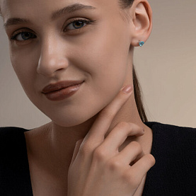 Серьги SOKOLOV - Серебро 925, Фианит (арт. 94027318)