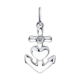 Подвеска Diamant - Серебро 925, Фианит (арт. 94-130-01089-1)