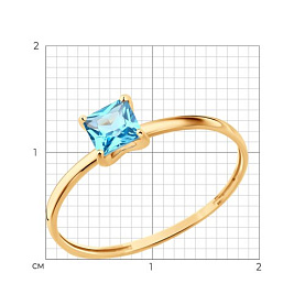 Кольцо SOKOLOV - Золото 585, Топаз (арт. 717194)