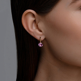 Серьги SOKOLOV - Золото 585, Аметист (арт. 728950)