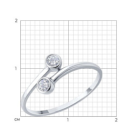 Кольцо Diamant - Серебро 925, Фианит (арт. 94-110-00137-1)