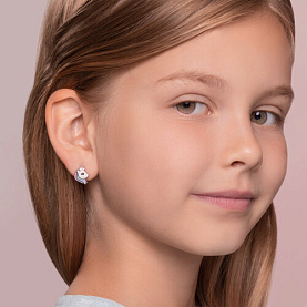 Серьги SOKOLOV - Серебро 925, Эмаль (арт. 94025751)