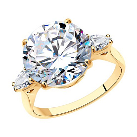 Кольцо SOKOLOV - Серебро 925, Фианит (арт. 93010900)