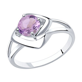 Кольцо Diamant - Серебро 925, Аметист (арт. 94-310-00605-2)