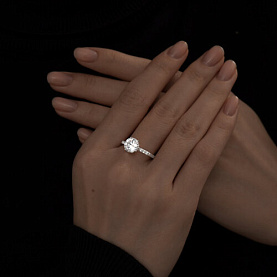 Кольцо SOKOLOV - Серебро 925, Фианит (арт. 94013547)