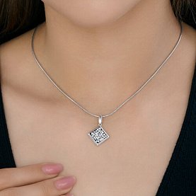 Подвеска Diamant - Серебро 925, Кристальная ткань (арт. 94-130-00098-1)