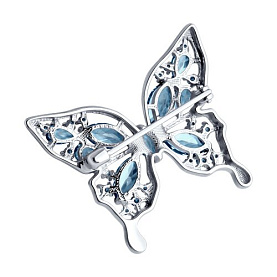 Брошь SOKOLOV - Серебро 925, Топаз, Фианит (арт. 92040090)