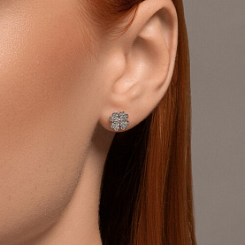 Серьги SOKOLOV - Серебро 925, Фианит (арт. 94026642)