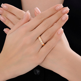 Кольцо Diamant - Золото 585, Фианит (арт. 51-110-00186-1)