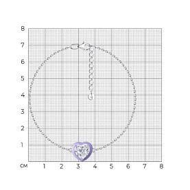 Браслет SOKOLOV - Серебро 925, Фианит, Эмаль (арт. 94051531)