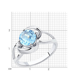 Кольцо Diamant - Серебро 925, Топаз (арт. 94-310-00606-1)