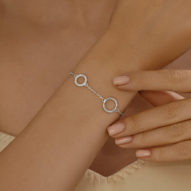 Браслет SOKOLOV - Серебро 925, Фианит (арт. 94050982)