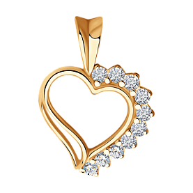 Подвеска SOKOLOV - Серебро 925, Фианит (арт. 93030001)