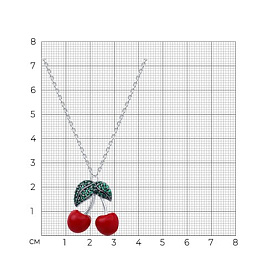 Колье SOKOLOV - Серебро 925, Фианит, Эмаль (арт. 94071203)