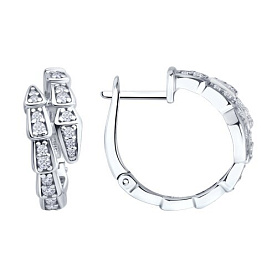 Серьги Diamant - Серебро 925, Фианит (арт. 94-120-02299-1)