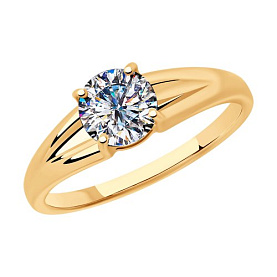 Кольцо SOKOLOV - Серебро 925, Фианит (арт. 93010799)