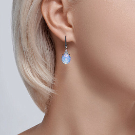 Серьги Diamant - Серебро 925, Опалит, Фианит (арт. 94-321-01837-1)
