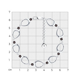 Браслет SOKOLOV - Серебро 925, Гранат (арт. 92050124)