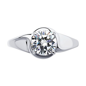 Кольцо SOKOLOV - Серебро 925, Фианит (арт. 94012878)