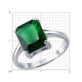 Кольцо SOKOLOV - Серебро 925, Фианит (арт. 94014897-91)