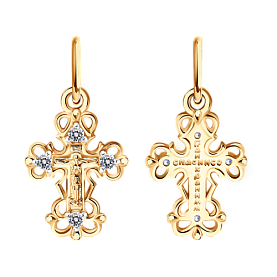 Подвеска SOKOLOV - Золото 375, Фианит (арт. 121314-4)