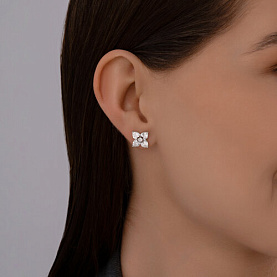 Серьги SOKOLOV - Серебро 925, Фианит (арт. 94026872)