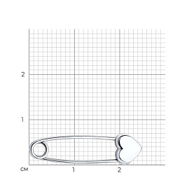 Булавка Diamant - Серебро 925 (арт. 94-140-02100-1)
