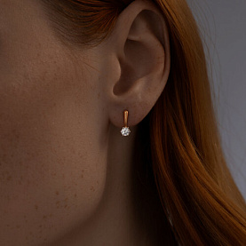Серьги SOKOLOV - Серебро 925, Фианит (арт. 93022376)