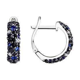 Серьги SOKOLOV - Серебро 925, Фианит (арт. 94022665)