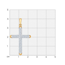 Подвеска SOKOLOV - Золото 375, Фианит (арт. 034931-4)