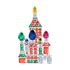 Брошь SOKOLOV - Серебро 925, Фианит (арт. 94040349)