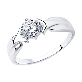 Кольцо SOKOLOV - Серебро 925, Фианит (арт. 94012626)