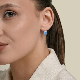 Серьги SOKOLOV - Серебро 925, Кварц, Стекло (арт. 94027740)