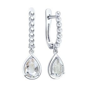 Серьги SOKOLOV - Серебро 925, Горный хрусталь (арт. 92025330)
