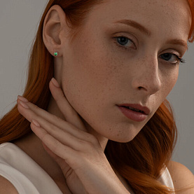 Серьги SOKOLOV - Серебро 925, Фианит (арт. 94021471)