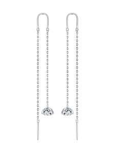 Серьги SOKOLOV - Серебро 925, Фианит (арт. 94025666)