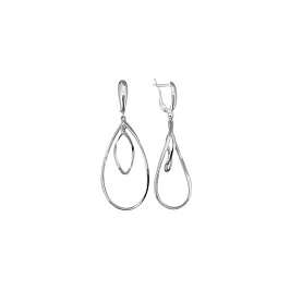 Серьги Аквамарин - Серебро 925 (арт. 32050.5)