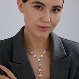 Колье SOKOLOV - Серебро 925, Фианит (арт. 94071202)