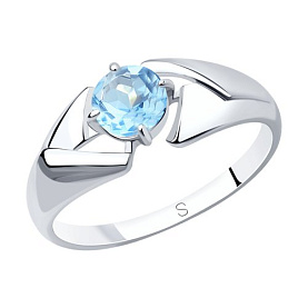 Кольцо SOKOLOV - Серебро 925, Топаз (арт. 92011602)