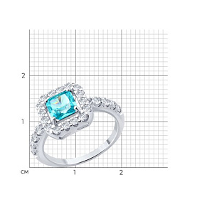 Кольцо SOKOLOV - Серебро 925, Фианит (арт. 94014739)