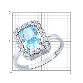 Кольцо SOKOLOV - Серебро 925, Фианит (арт. 94014735)