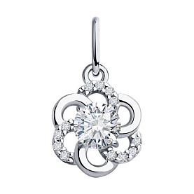 Подвеска SOKOLOV - Серебро 925, Фианит (арт. 94031381)