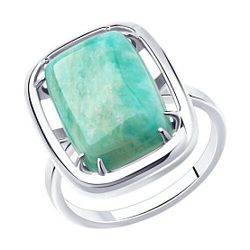 Кольцо Diamant - Серебро 925, Амазонит (арт. 94-310-00897-1)