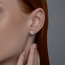 Серьги SOKOLOV - Серебро 925, Эмаль (арт. 94026791)