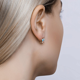 Серьги SOKOLOV - Золото 585, Эмаль (арт. 027347)