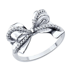 Кольцо SOKOLOV - Серебро 925, Фианит (арт. 94014885-91)